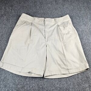 Reed‎ St James Loafers Mens Pleated Chino Shorts Khaki Tan Size 38 Made in USA